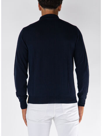 MAGLIONE REY WOOL MERINO BLEND, ARS BLUE DEPTH, small