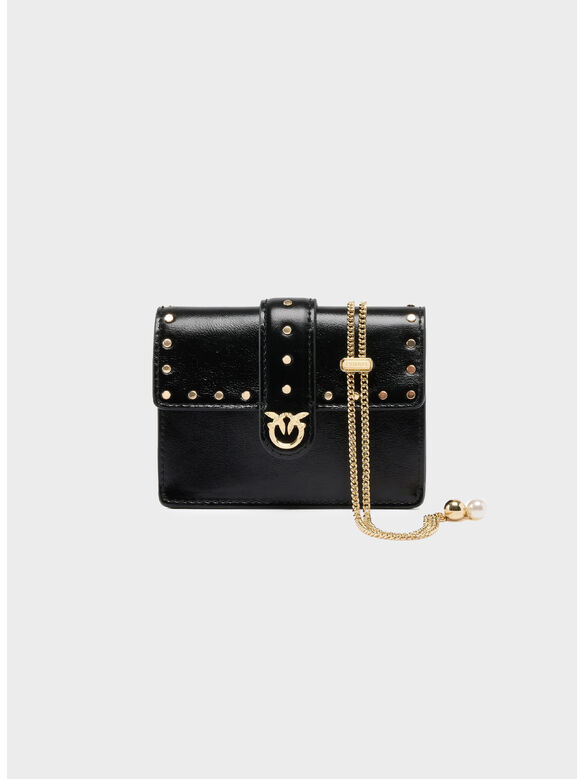 BORSA LOVE POCKET STUDS VIT, Z99Y NERO LIMOUSINE-ORO, medium