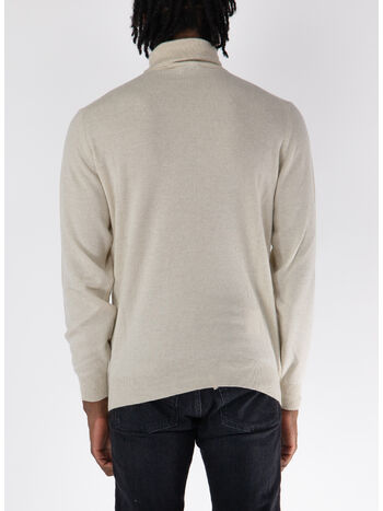 MAGLIONE A COLLO ALTO, 030 BEIGE, small