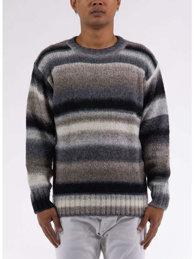 MAGLIONE GIROCOLLO RIGATO, , large