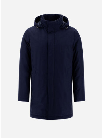 GIACCONE COLLO IN MAGLIA, 9200 BLU NAVY, small