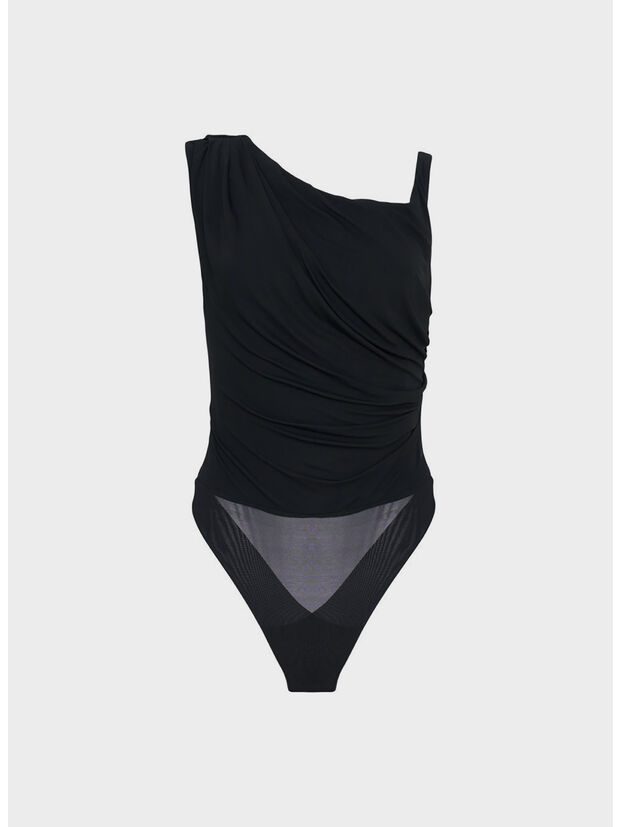 BODY IN JERSEY CON SPALLA GIOIELLO, 110 NERO, large