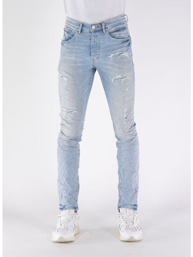 JEANS REGULAR, LQDP LIGHT WOMR LIGHT INDIGO  WITH QUILTED DESTROY, large