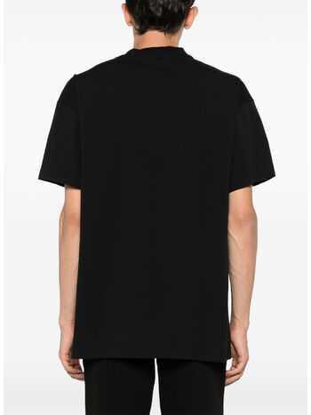 T-SHIRT NECK LOGO, 1003 BLACK/OFF WHITE, small