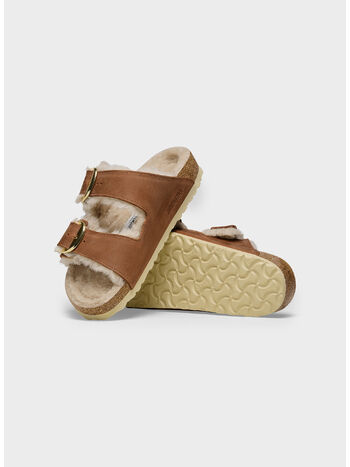 CIABATTA ARIZONA BIG BUCKLE SHEARLING, COGNAC, small