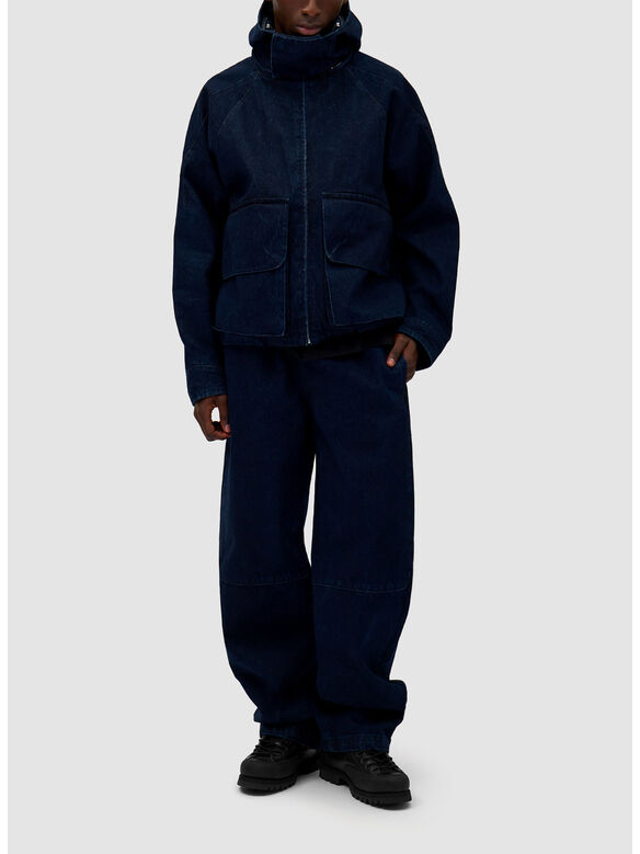 GIACCA DENIM TECH, NAVY, medium