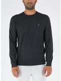 MAGLIONE GIROCOLLO, DARK GRANITE HTHR, thumb