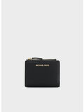 PORTACARTE CON TASCA PER MONETE SNAP BILLFOLD JET SET, BLACK, thumb