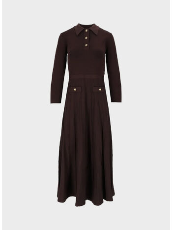 ABITO POLO FLARE MINI, 201 CHOCOLATE, small