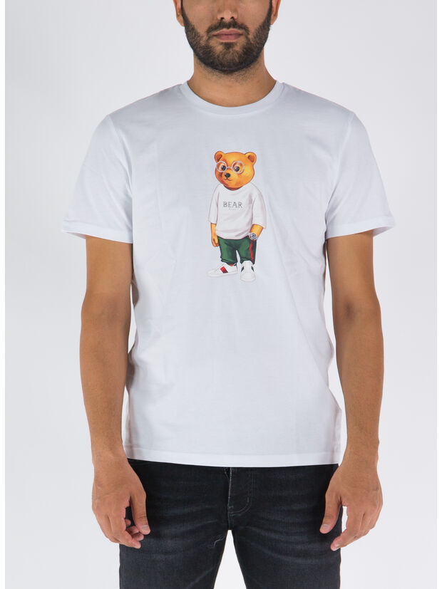T-SHIRT CON STAMPA, WHITE, large