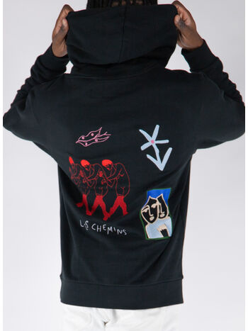 FELPA LES CHEMINS, BLACK, small