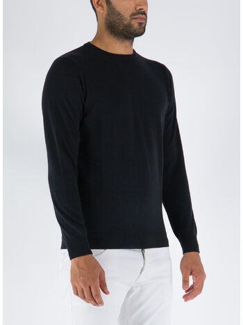 MAGLIONE GIROCOLLO, 00013 NERO, small