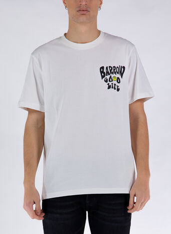 T-SHIRT JERSEY CON STAMPA, 002OFFWHITE, small