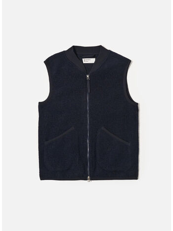GILET ZIP WAISTCOAT, NAVY, small