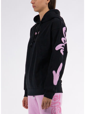 FELPA HOODIE GRAFFITI, NERO-ST.ROSA, small
