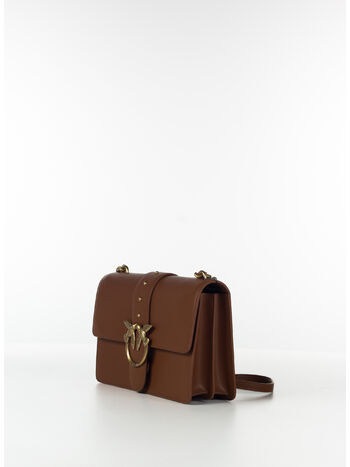 BORSA LOVE ONE CLASSIC, L48Q CUOIO/ANTIQUE GOLD, small