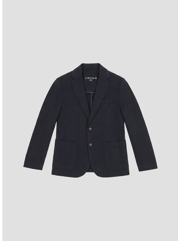 GIACCA BLAZER FLEECE, 851 BLU NOTTE, large