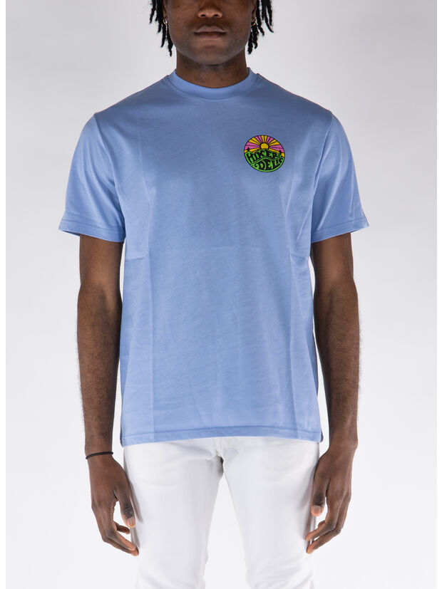 T-SHIRT ORIGINAL LOGO S/S, FJORD BLUE, large