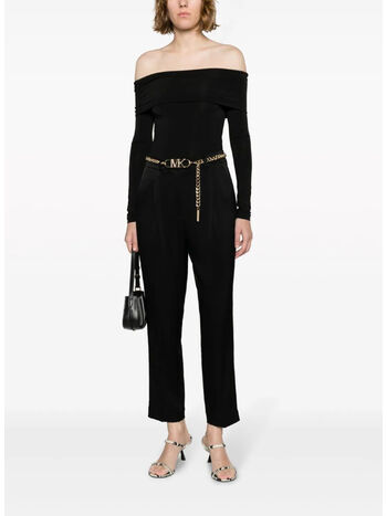 PANTALONE SLINKY SATIN BACK, 001 BLACK, small
