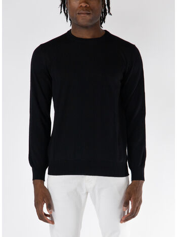 MAGLIONE GIROCOLLO, 13 NERO, small