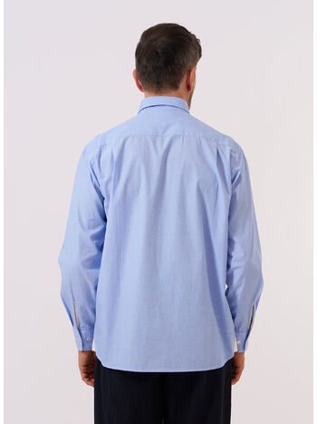 CAMICIA SKY FIL A FIL SQUARE POCKET, SKY, small