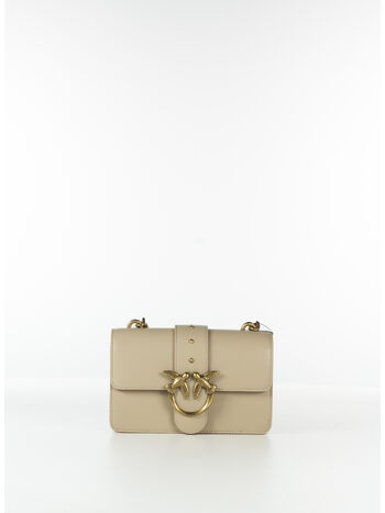 BORSA LOVE ONE MINI, C50Q BEIGE/GRIGIO FUMO/ANTIQUE GOLD, small