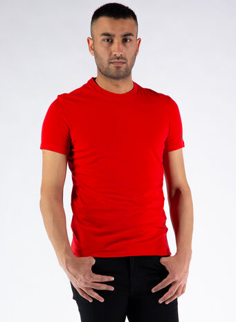 T-SHIRT LOGO, 600RED, small
