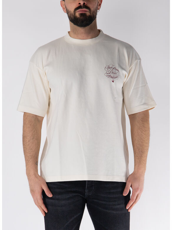T-SHIRT SLOGAN VIGNE, CM CREAM, medium