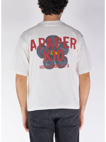 T-SHIRT CON STAMPA, 013 CREAM, small