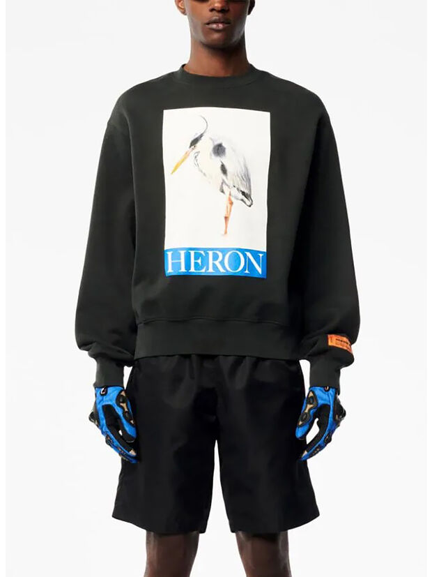 FELPA CREW BIRD PAINTED, 1046 BLACK BLUE, large
