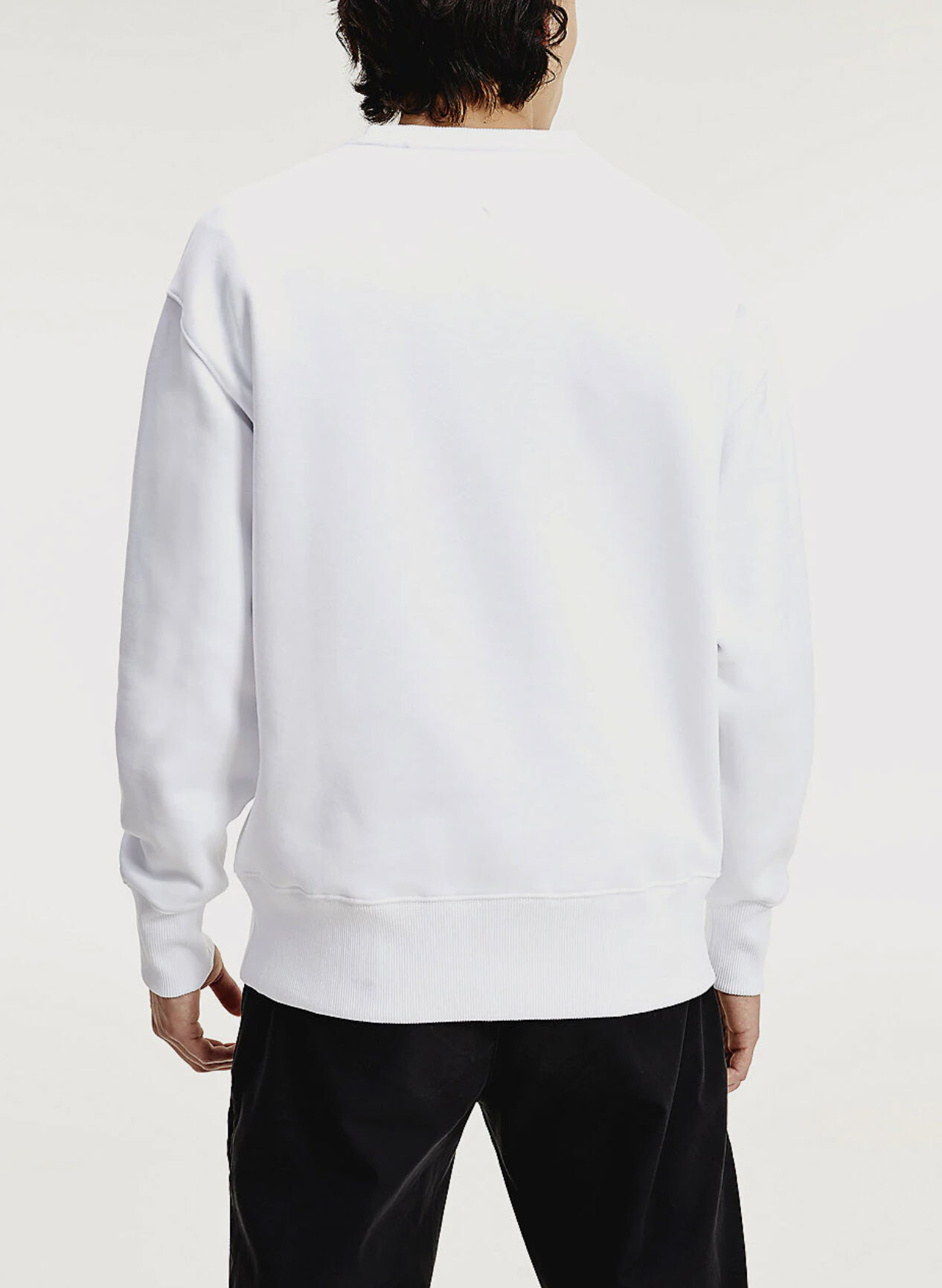 TOMMY HILFIGER FELPA IN COTONE BIOLOGICO CON BANDIERA Bianco Uomo |  Selecteur