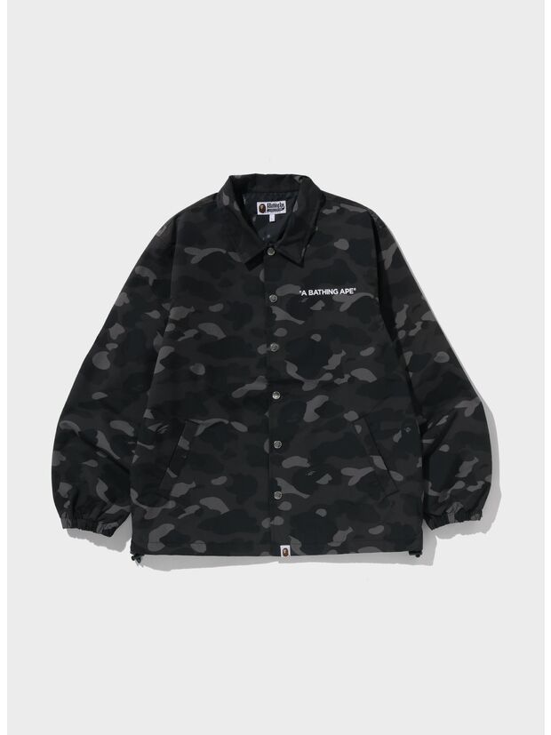 JACKET CAMO COACH, BLACK, large
