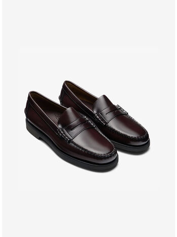 MOCASSINO DAN PO IN PELLE, 903 BROWN BURGUNDY, small