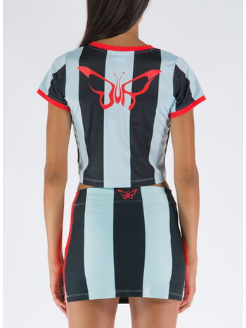 T-SHIRT SLIM PUMA X DUA LIPA, 89 BLUE GLOW - PUMA BLACK, small