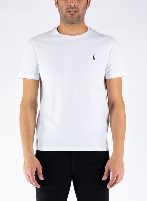 T-SHIRT LOGO, WHITE, large
