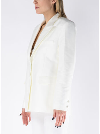 GIACCA BLAZER MONOPETTO ALBA, 1103 BIANCO LATTE, small