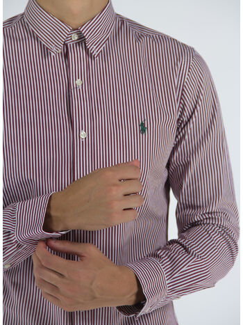 CAMICIA A RIGHE, 4655B WINE/WHITE, small