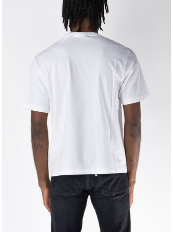 T-SHIRT CLASSIC LOGO, 0110 WHITE/BLACK, small