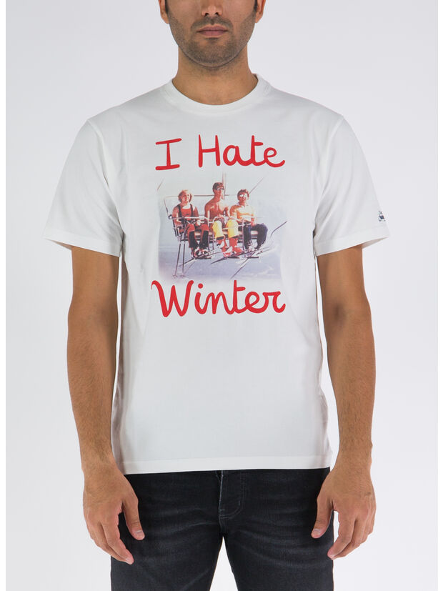 T-SHIRT ARNOTT HATE WINTER, 00778C WHITE, large