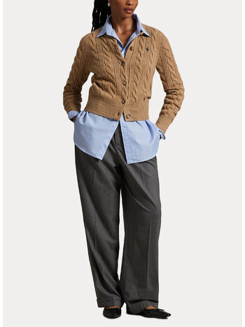 CARDIGAN INTRECCIATO, COLLECTION CAMEL, small