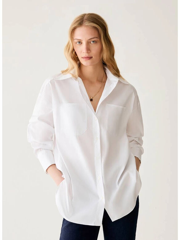 CAMICIA BAFFINE, 001 BIANCO, medium