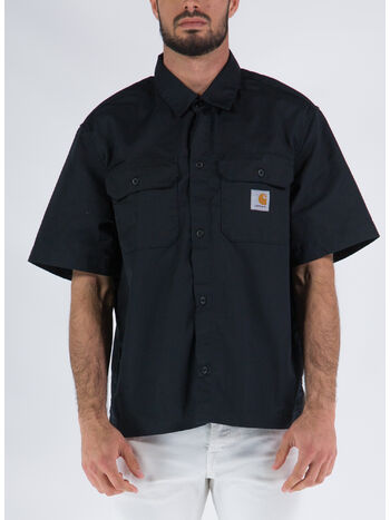 CAMICIA S/S CRAFT, 8902 BLACK RINSED, small