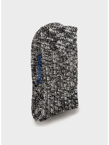 CALZINI COTTON SLUB, BLACK/GRAY, small