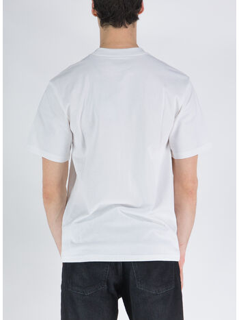 T-SHIRT S/S UNIVERSITY SCRIPT, 00AXX WHITE/BLACK, small