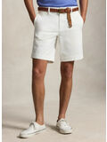 SHORT IN CHINO STRETCH STRAIGHT-FIT, WHITE, thumb