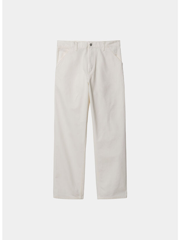 PANTALONE SINGLE KNEE, 35002 OFF-WHITE RINSED, large