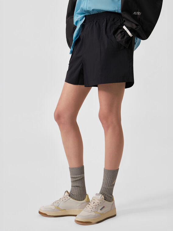 SHORT REFLECTIVE LOGO, B3NK NYLON BLACK, medium