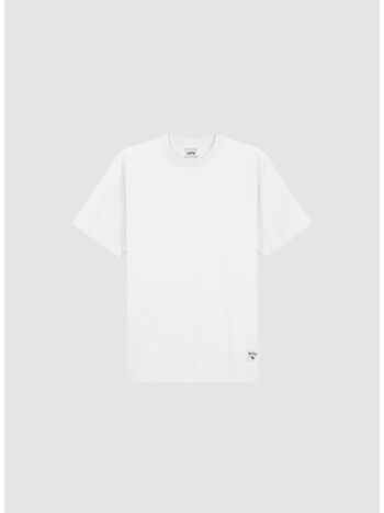 T-SHIRT REVERSIBLE LABEL, 100 WHITE, small