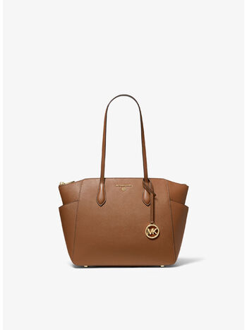 BORSA TOTE MARILYN MEDIA IN PELLE SAFFIANO, 230 LUGGAGE, small