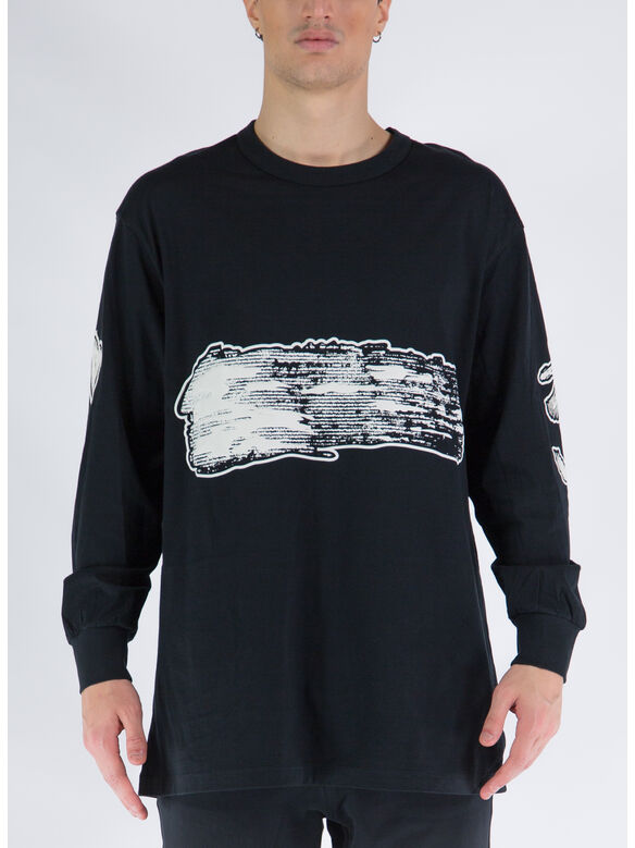 T-SHIRT LOGO GFX, BLACK, medium